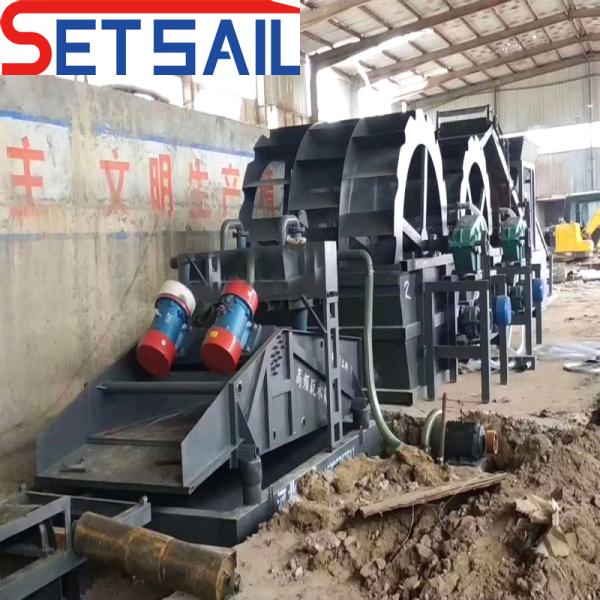 Customized Request Single Water Wheel Sand Washing Machine with Crusher US Currency