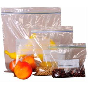 Wholesale Double track zip loc bag made from food grade material for apple packing, double track zipper apple bag, Gallon Storage from china suppliers