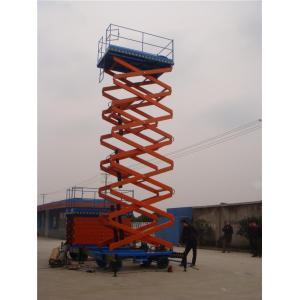 Elevated Work Platform Mobile Scissor Lift Explosion Proof Valves Orange
