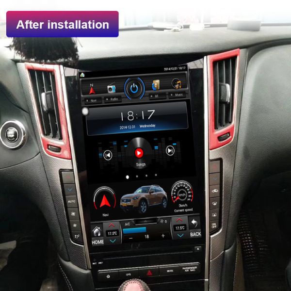 12.1 inch A50L Infiniti Wireless Carplay Single Din Touch Screen Android Auto