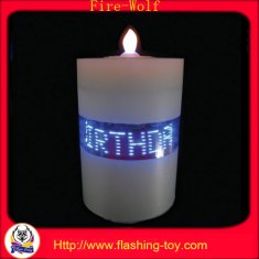 promotional ABS message LED Candle Lights for hotel, bar, plaza and mall