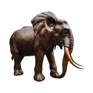 Wholesale Lifelike Bronze Elephant Sculpture Adaptable For Various Outdoor Spaces from china suppliers