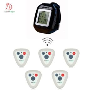 Wholesale cinema wireless service call button on auditorim and wrist watch pager for waiter or waitress from china suppliers