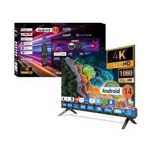 Smart Frameless Ultra Slim TV 32 40 50 55 65 Inch UHD Android LED