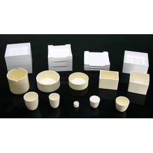High Purity Wihte Alumina Crucibles Burn Solid Materials Al2O3 Crucibles