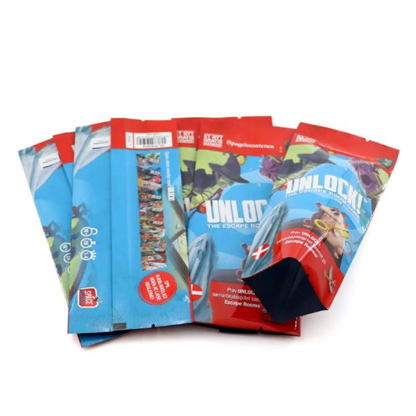 3 Side Seal Customized Printing Snack Packaging Plastic Bag Heat Sealable Sachet / Back Sealed Plastic Bag
