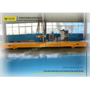 Steel Pallet Transfer Carts Railroad Handling Vehicle Motor Trackless Flat Dolly