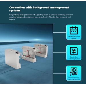 Intelligent Swing Barrier Turnstile with 40 Persons/Min Capacity Triple Anti