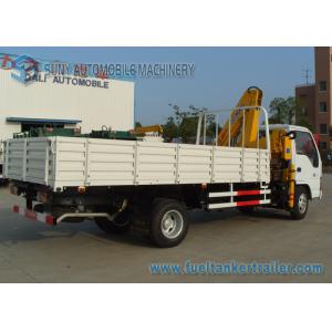 4 X 2 Isuzu 3000KG Diesel Crane Mounted Truck With Knuckle Boom
