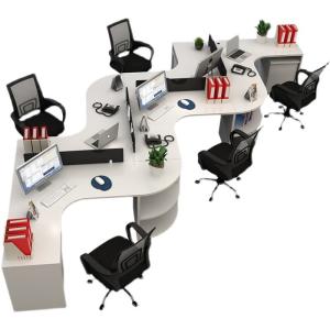 Wholesale Modern Staff Workstation L-Shape Desk Set with Aluminum Frame and Panel/Fabric/Steel from china suppliers