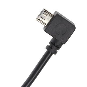 Custom Screw Locking 90 Degree Angle Micro B Male USB 2.0 Type B Female Panel