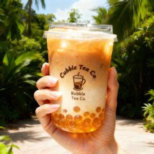 12/14/16/20oz Custom Printed Logo Clear PLA U Shape Juice Bubble Tea Ice Coffee