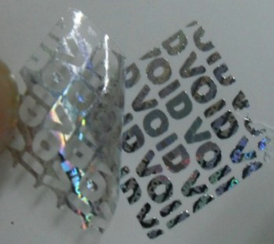 Strong Adhesive Removed Printable Security Labels / VOID Self Destructive Labels