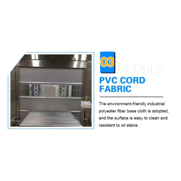 Industry Fast Rapid Roller Door Automatic Rolling Shutter PVC Thermal Insulation