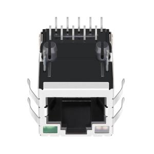 6605814-4 RJ45 Modular Jack , 10Pin Shielded with Leds Rugged Tablet PC