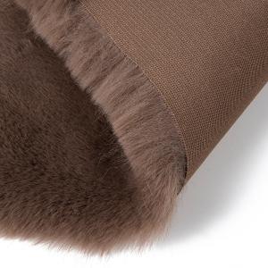 Polyester Long Pile Faux Fur Trim Fabric for Super Soft Faux Rabbit Fur Look and