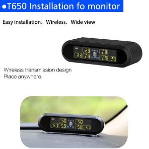 Solar Tire Pressure TPMS Monitoring system Sensor for 6 wheels Caravan Car with