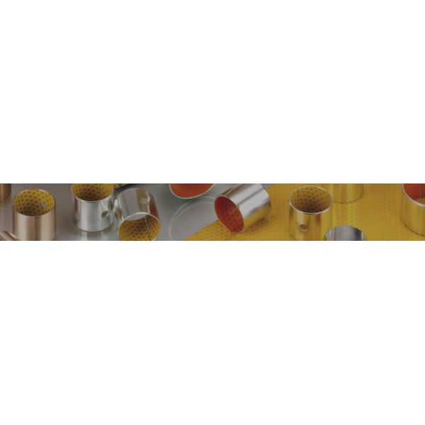 Yellow Perforated Oilless Bushes Tin / Copper Plating