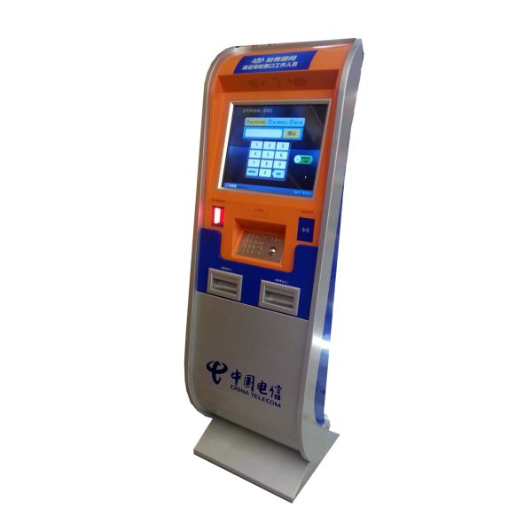 Lobby Kiosk With 2D Barcode Scanner, Ticket printer for cinema and train station