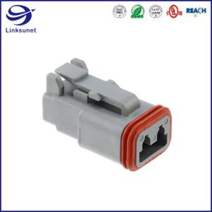 DT06 IP68 2 Row Crimp Plug TE Connectivity AMP Connectors for Industrial