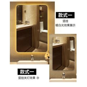 Square Light Up Vanity Mirror / OEM LED Frameless Bathroom Mirror