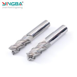 Factory Sales High Quality Solid Carbide 3 Flute Flat End Mills Aluminium