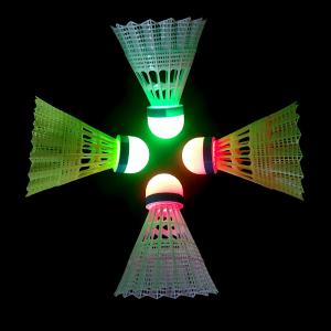 Wholesale Nylon Feather Led Badminton Birdies Balls On Night Nylon Feather Shuttlecocks from china suppliers