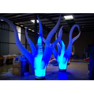 Color Changing Inflatable Tree Durable 210 D Oxford Cloth For Event Decoration