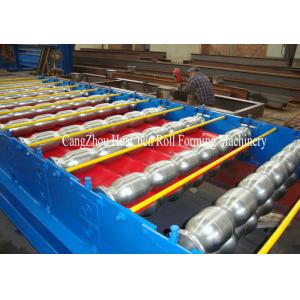 Aluminium Corrugated Sheet Roll Forming Machine For 0.3 - 0.7mm Roof Tile