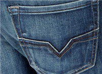 Professional Skinny Denim Jeans DTM Stitching With Stripe Belt TW81562