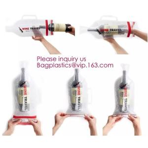 Bottle Protector Bubble Travel Bag,Travel Trip Bag With Bubble Inside And Double