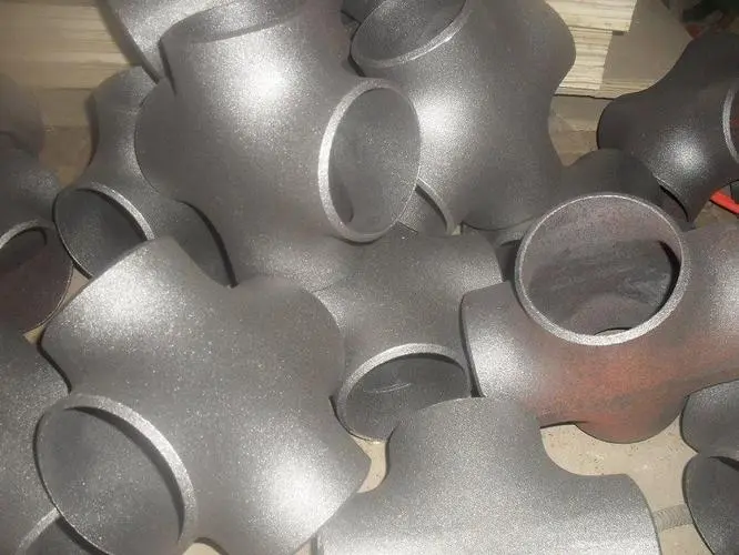 TOBO Professional Customized Stainless Steel Equal Diameter Stamping Butt Welded Cross Pipe Fittings