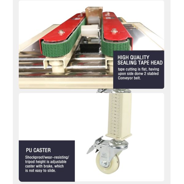 HIPAC FXJ4030 Carton Sealer detailed components