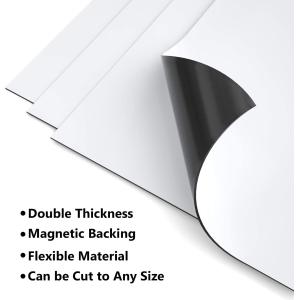ISO Large White Magnetic Vent Covers Roll 12x5.5" Laminated With PVC