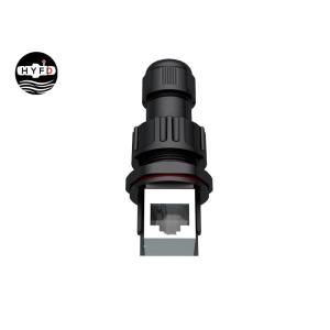 Front Panel Mounted 8 Pin Cat6 Waterproof Rj45 Connector