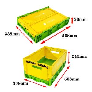 Foldable Industrial Plastic Storage Crates Boxes With Customized Color