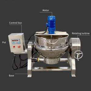 High Temperature Sterilization Electromagnetic Jacketed Kettle With Clean And