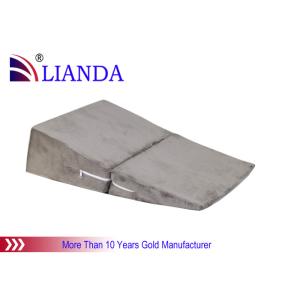Super Soft Folding Memory Foam Pillow Bed Wedge Gray , Lumar Support Cushion