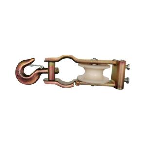 Universal Wire Stringing Block Pulley , Crossarm Mounted And Hooked Style