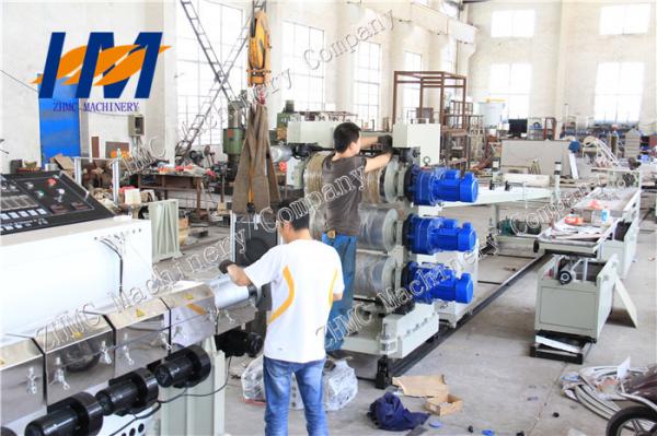 Quality 190KW Plastic Sheet Extrusion Line , PVC Sheet Making Machine 0.2-20mm Thickness for sale