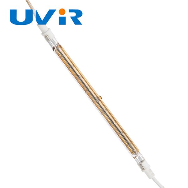 500W Short Wave Quartz Halogen Heat Lamp with Gold Reflector