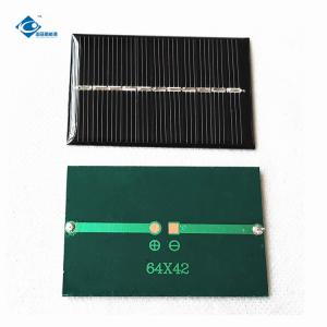China 5.5V Customized Small Epoxy Mini Solar Panel ZW-6442-M Lightweight Epoxy Resin Solar Panel 0.4W on sale