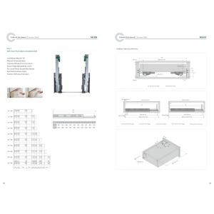 Push Open Soft Closing Drawer Runner Slide Concealed Hardware