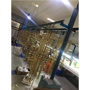 Stainless Steel Hardware Fitting Gold Vacuum Plating Machine For Golden Rainbow