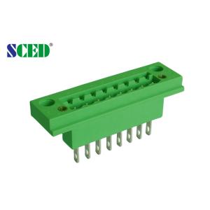China 5.08mm Through Panel Terminal Block , 300V 18A 2-22P Male Pluggable Terminal Block on sale