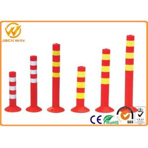Wholesale Flexible PVC Traffic Delineator Post for Station / Road Safe / Pavement 45cm 75cm Height from china suppliers