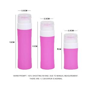 Odorless 38ml 60ml 80ml Silicone Travel Shampoo Bottles