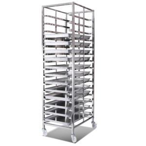 RK Bakeware China-Z Frame Nesting Stainless Steel Baking Trolley Double Oven