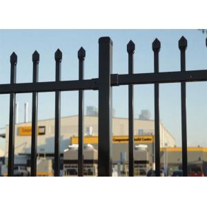 2100mm height x 2450mm width square flat picket HERCULES steel fence