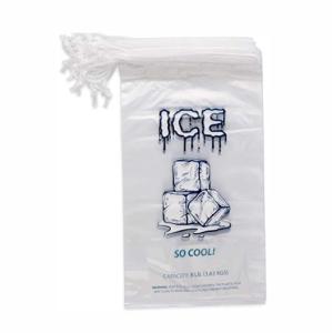 Wholesale Gravure Printing LDPE Plastic Disposable Ice Bags With Cotton Drawstring from china suppliers